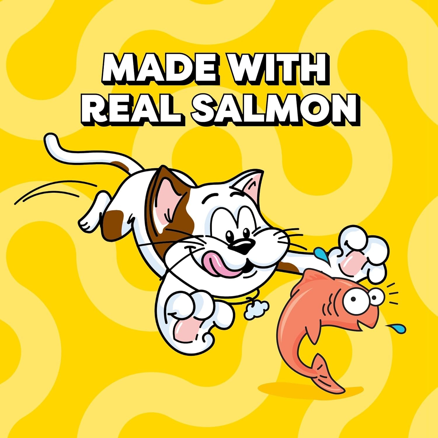 Creamy Puree Squeezable Lickable Cat Treats, Wet Cat Treats with Salmon, 0.42 Oz. Tubes, 24 Count - Packaging May Vary