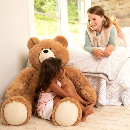 | Giant Stuffed Animal | Eco Friendly Big Teddy Bear, Stuffed in Vermont USA | 4 FT | Plush Gift for Kids & Adults | Big Bear Collection