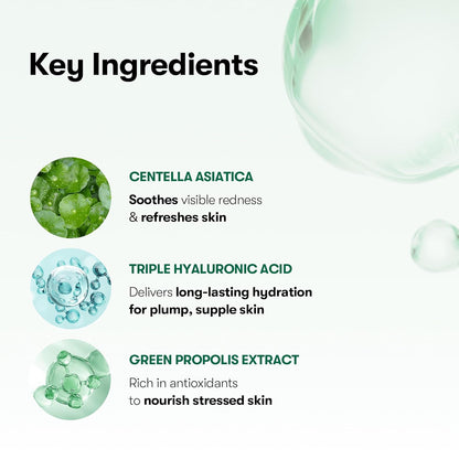 CICA Daily Soothing Mask, 30 Sheet Face Masks for Sensitive Skin, Centella Asiatica & Triple Hyaluronic Acid, Hydrating Korean Sheet Mask for Redness, Dryness & Skin Barrier Care