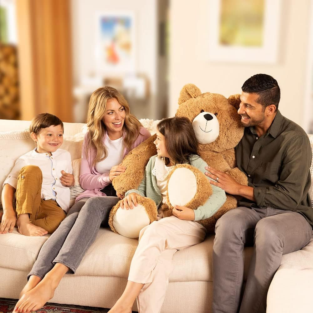 | Giant Stuffed Animal | Eco Friendly Big Teddy Bear, Stuffed in Vermont USA | 4 FT | Plush Gift for Kids & Adults | Big Bear Collection