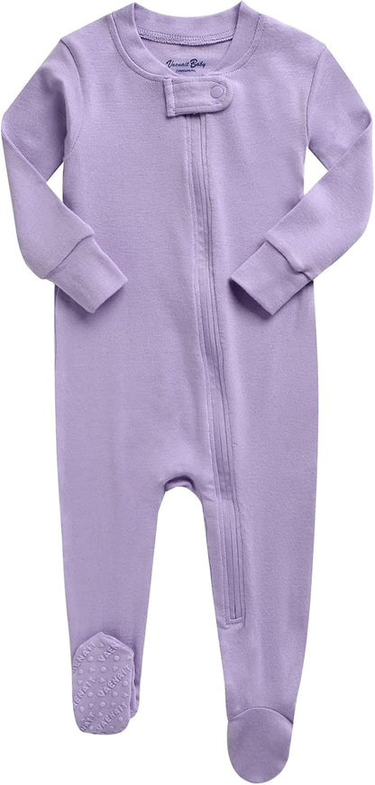Infant Toddler Boys Girls Footed One-Piece Sleep and Play Premium Modal Pajamas 1-2 Pieces