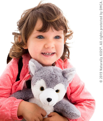 Wolf Backpack, Wolf Toys for Kids 3-5, Toddler Husky Stuffed Animal Gifts for 2 3 4 5 Year Old Girl Boy